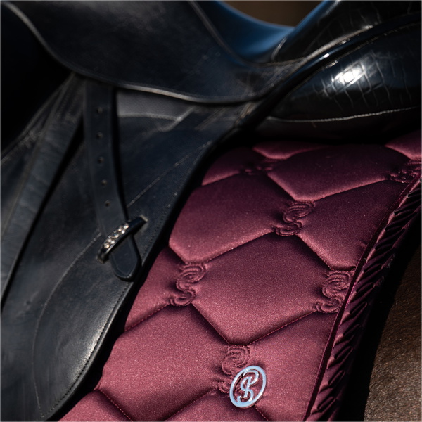 2025 PS of Sweden Saddle Pad Dressage Ruffle 1110-055-381 - Plum